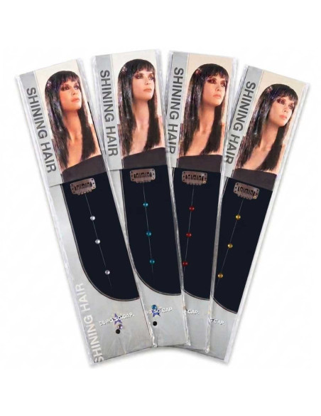 Euro So.Cap. Shining Hair extensiones de brillantes con clip 3 unidades