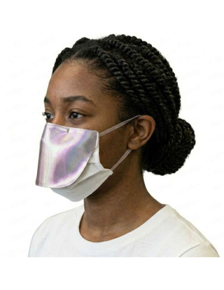 Mascarilla reutilizable V4C con visera holográfica
