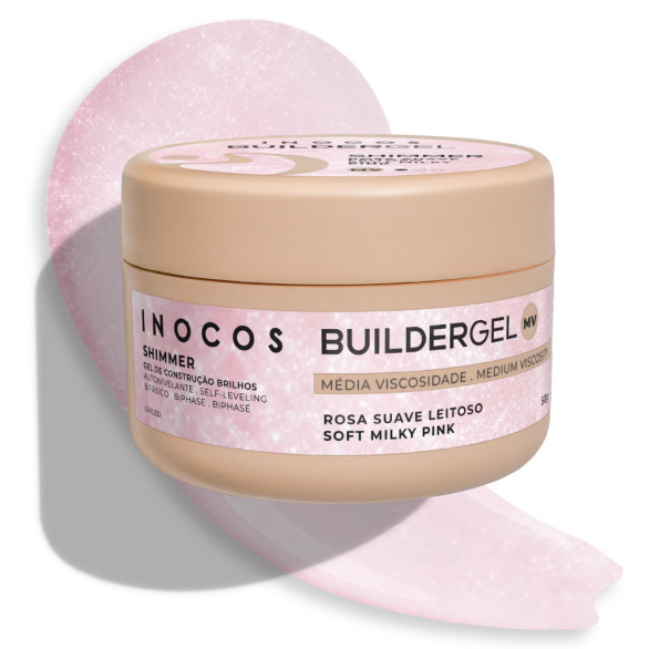 Inocos Shimmer gel constructor rosa suave lechoso 50 g