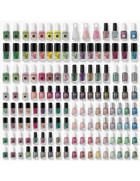 Pack profesional de 100 esmaltes surtidos de varias marcas