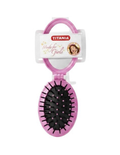 Titania Kids cepillo rosa con espejo
