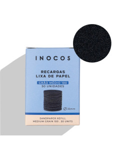 Inocos discos abrasivos de pedicura grano medio 50 unidades