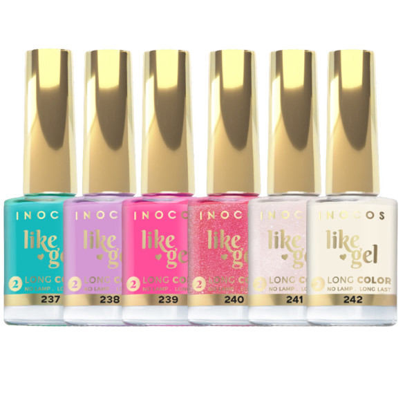 Inocos Like Gel Época Alta colección de esmaltes