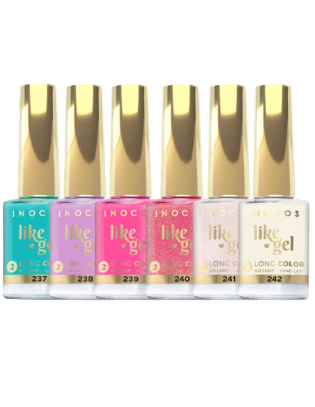 Inocos Like Gel Época Alta colección de esmaltes