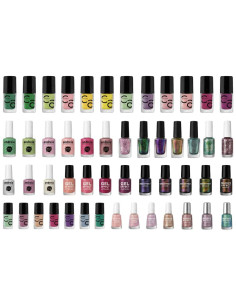 Pack profesional de 50 esmaltes surtidos de varias marcas
