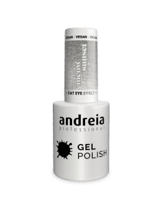 Andreia Meow Sunset MW6 esmalte Cat Eye plata con glitter plata