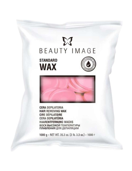 Cera depilatoria rosa Beauty Image en discos, 1 kg