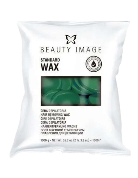 Beauty Image cera caliente verde en discos 1 kg
