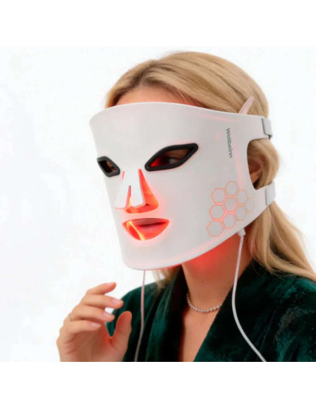 Wellbeinn Redinn Mask LED facial 633 nm y 830 nm