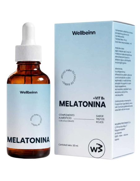 Wellbeinn melatonina líquida sublingual con B6 50 ml