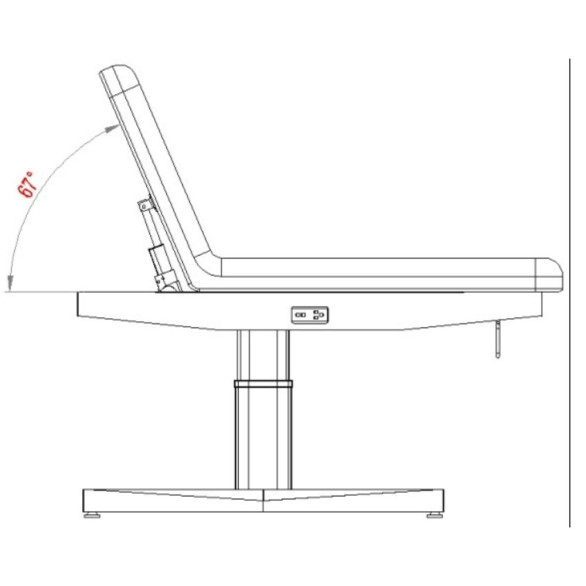 Weelko TRAPP+ camilla eléctrica 2 motores blanca