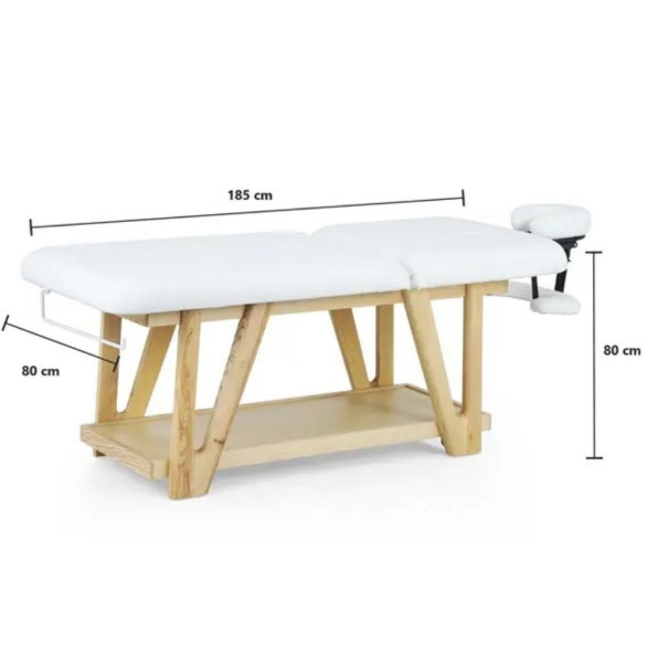 Weelko SERR camilla fija de madera blanca