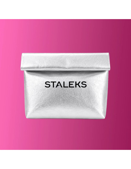 STALEKS neceser plateado ecopiel L