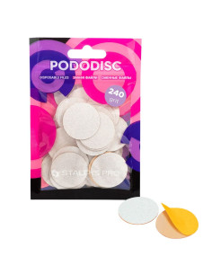STALEKS PRO PODODISC L abrasivos 240 grit, 50 unidades