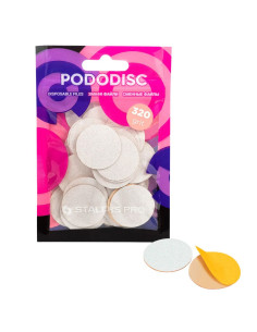 STALEKS PRO PODODISC L abrasivos 320 grit, 50 unidades