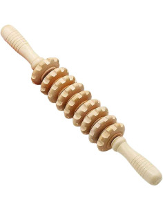Rodillo de masaje corporal madera 36 × 6 cm