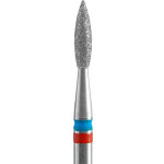 STALEKS PRO EXPERT fresa diamantada DUO Flame llama roja-azul 2,1 mm × 8 mm