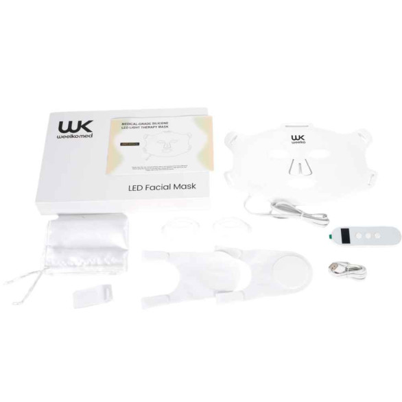 Weelko G15 mascarilla facial LED 4 longitudes de onda