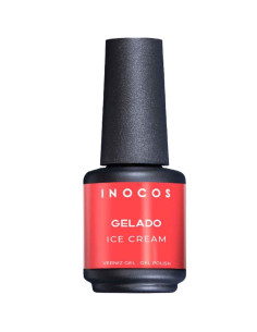Inocos Gelado esmalte semipermanente coral neón, 15 ml