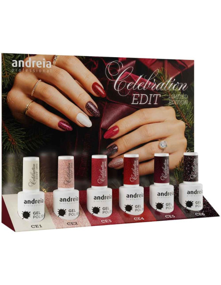 Andreia Gel Polish Celebration Edit – Kit 6 Colores 10,5 ml Edición Limitada