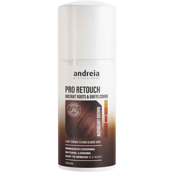 Andreia Professional Pro Retouch Castaño Caoba – Spray Cubre Raíces y Canas
