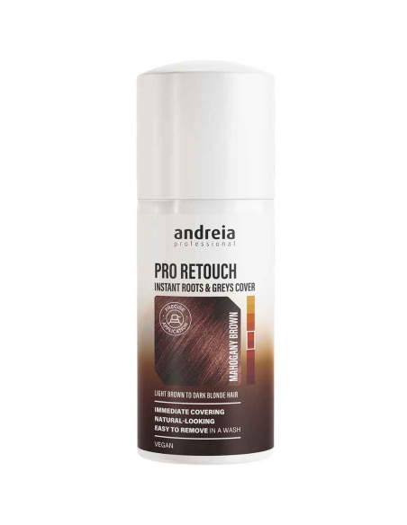 Andreia Professional Pro Retouch Castaño Caoba – Spray Cubre Raíces y Canas