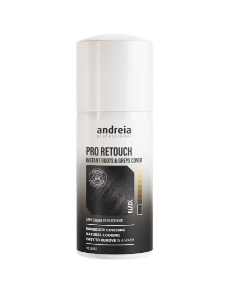 Andreia Professional Pro Retouch Negro – Spray Cubre Raíces y Canas