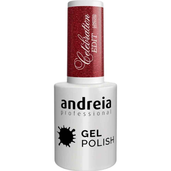 Andreia Gel Polish Celebration Edit CE3 – Rojo Rubí Brillante 10,5 ml