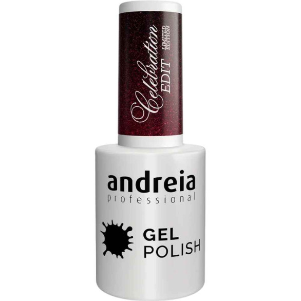 Andreia Gel Polish Celebration Edit CE5 – Burdeos Intenso con Brillo 10,5 ml