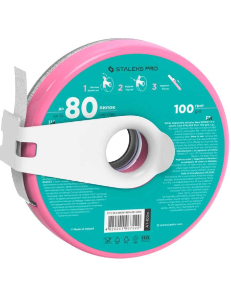STALEKS EXPERT Donut Limas Adhesivas para Lima Recta Grano 100 – 7 m