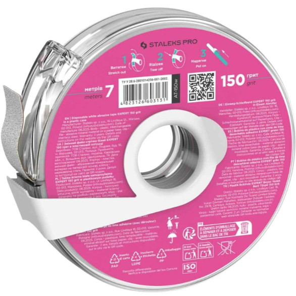 STALEKS EXPERT Donut Limas Adhesivas para Lima Recta Grano 150 – 7 m