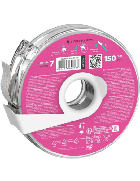 STALEKS EXPERT Donut Limas Adhesivas para Lima Recta Grano 150 – 7 m