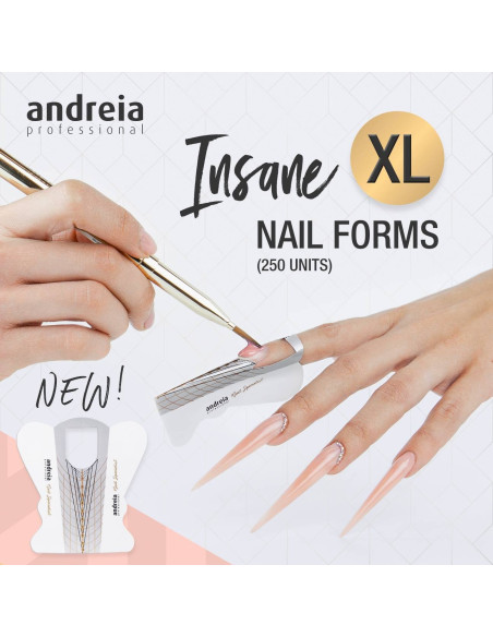 Moldes Insane XL Nail Forms Andreia