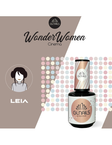 Verniz Gel Gl Nails - Coleção Wonder Women LEIA 15ml Verniz Gel     GLNAILS 