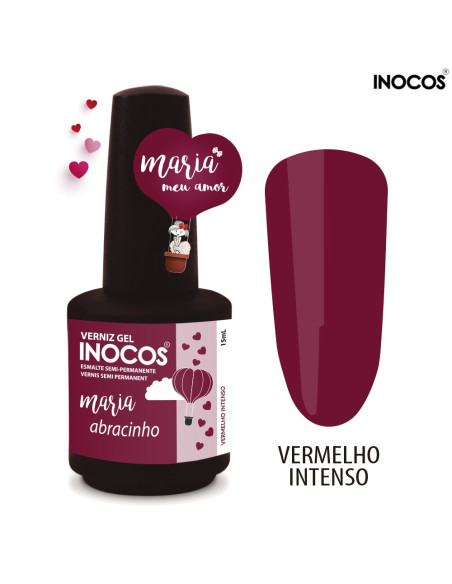 Maria Abracinho Verniz Gel 15ml - Coleção Maria Meu Amor - Inocos INOCOS Verniz Gel