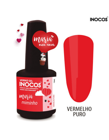 Maria Miminho Verniz Gel 15ml - Coleção Maria Meu Amor - Inocos INOCOS Verniz Gel