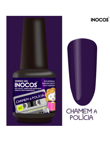 Chamem a Polícia Verniz Gel 15ml - Coleção Maria Variações - Inocos INOCOS Verniz Gel