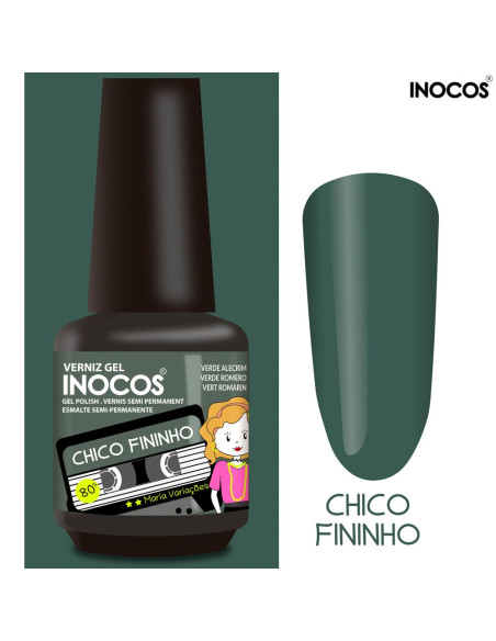 Chico Fininho Verniz Gel 15ml - Coleção Maria Variações - Inocos INOCOS Verniz Gel