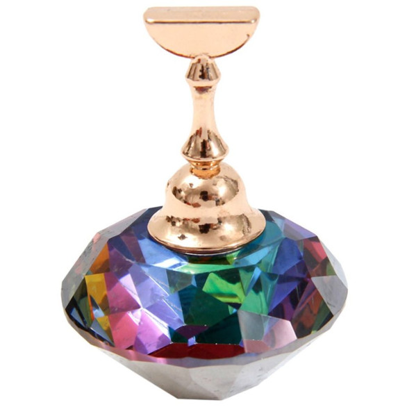 Expositor magnético en conjunto con base de cristal de colores