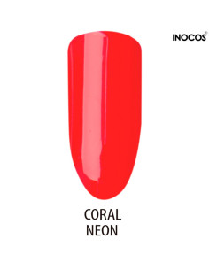 Inocos Gelado esmalte semipermanente coral neón, 15 ml 2