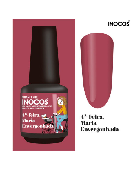 4ª Feira Maria Envergonhada Verniz Gel 15ml - Inocos INOCOS Verniz Gel