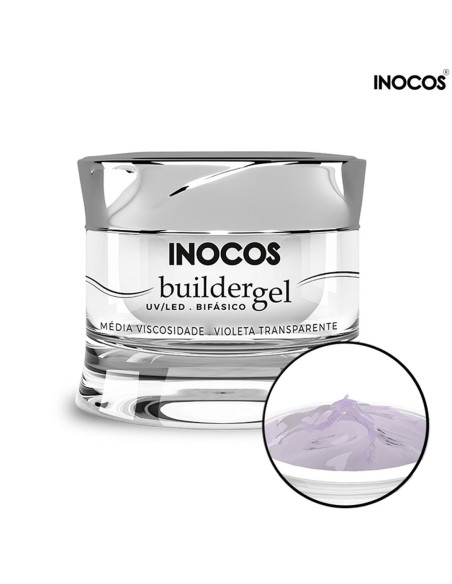 Gel Construção Violeta Transparente 30gr Inocos Gel Construção Média Viscosidade