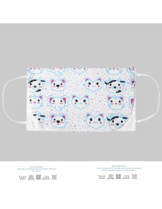 Máscara de Proteção Facial para Criança – Estampas de Animais 2