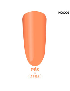 Verniz Gel Laranja Coral Gelado Pés na Areia Inocos Maria à Solta INOCOS Verniz Gel 2