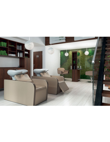 Lavacabezas Miami reposapiés eléctrico