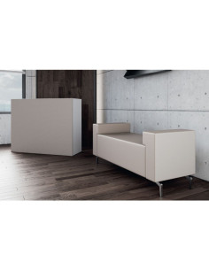 Sofá doble Bolt Privé para sala de espera 2