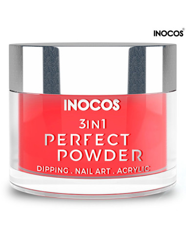 P35 Dália Vermelha 20g Perfect Powder 3 IN 1 Inocos Dipping Powder Inocos