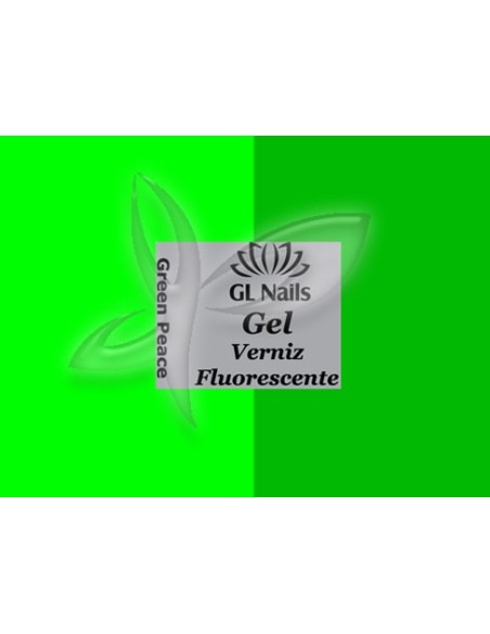 Green Peace florescente Verniz Gel Fotoluminescentes