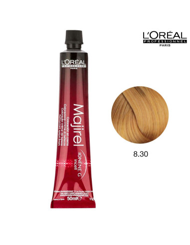 Majirel 8.30 Louro Claro Dourado Intenso 50ml Loreal Profissional Majirel L'Oreal