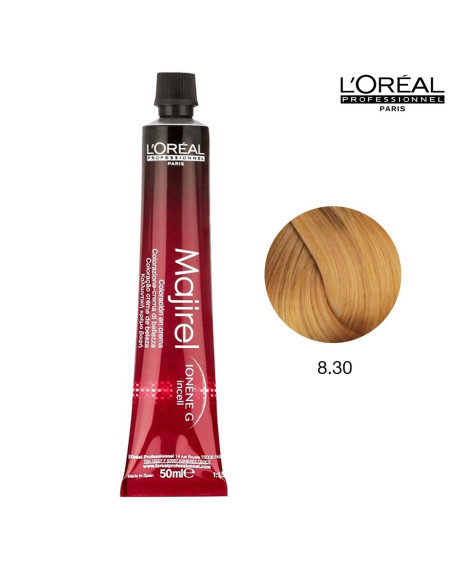 Majirel 8.30 Louro Claro Dourado Intenso 50ml Loreal Profissional Majirel L'Oreal